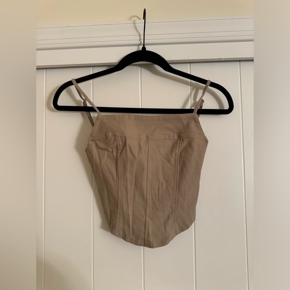 NWT Motel Rocks Mashika Corset Top In Stone Tailoring - Picture 7 of 11